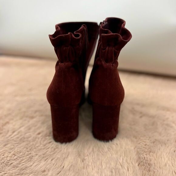 Arturo Chiang leather upper suede block heel bootie - Picture 4 of 6